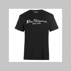 Ben Sherman čierne pánske tričko s tlačeným logom materiál 100%bavlna